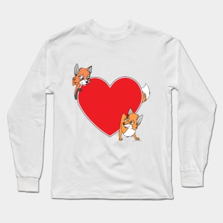 Foxes - Heart To Heart Long Sleeve T-Shirt